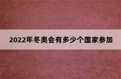 2022年冬奥会有多少个国家参加