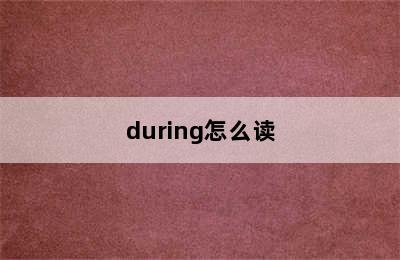 during怎么读