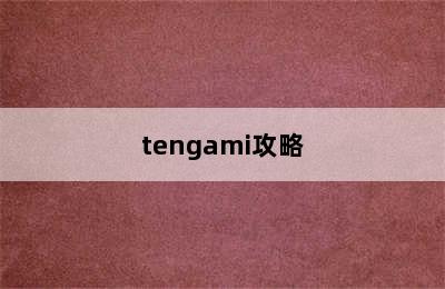 tengami攻略