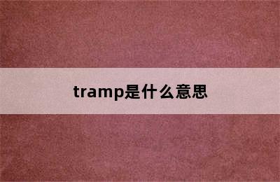 tramp是什么意思