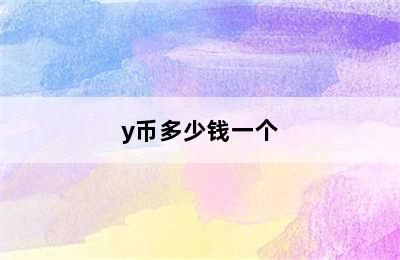 y币多少钱一个