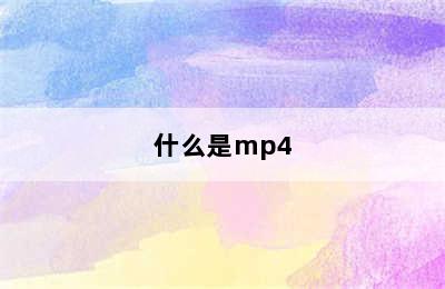 什么是mp4