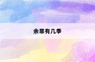 余罪有几季