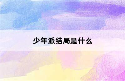 少年派结局是什么